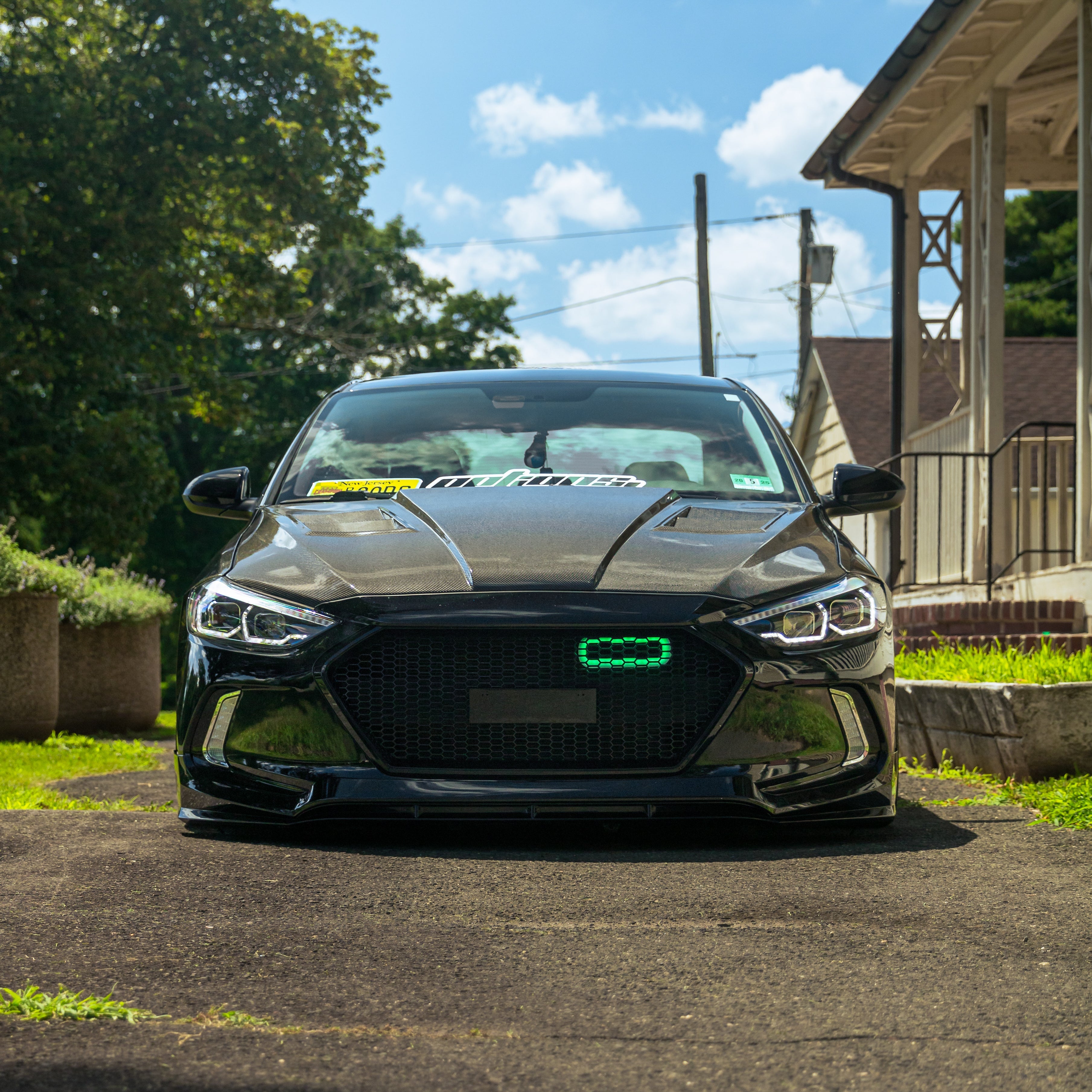 2017-2018 Hyundai Elantra Sport (Avante Sport, AD and Elantra SEL) BIG MOUTH LIT KIT Ram Air Intake Snorkel-Ram Air Intake-Grocery Getter Performance