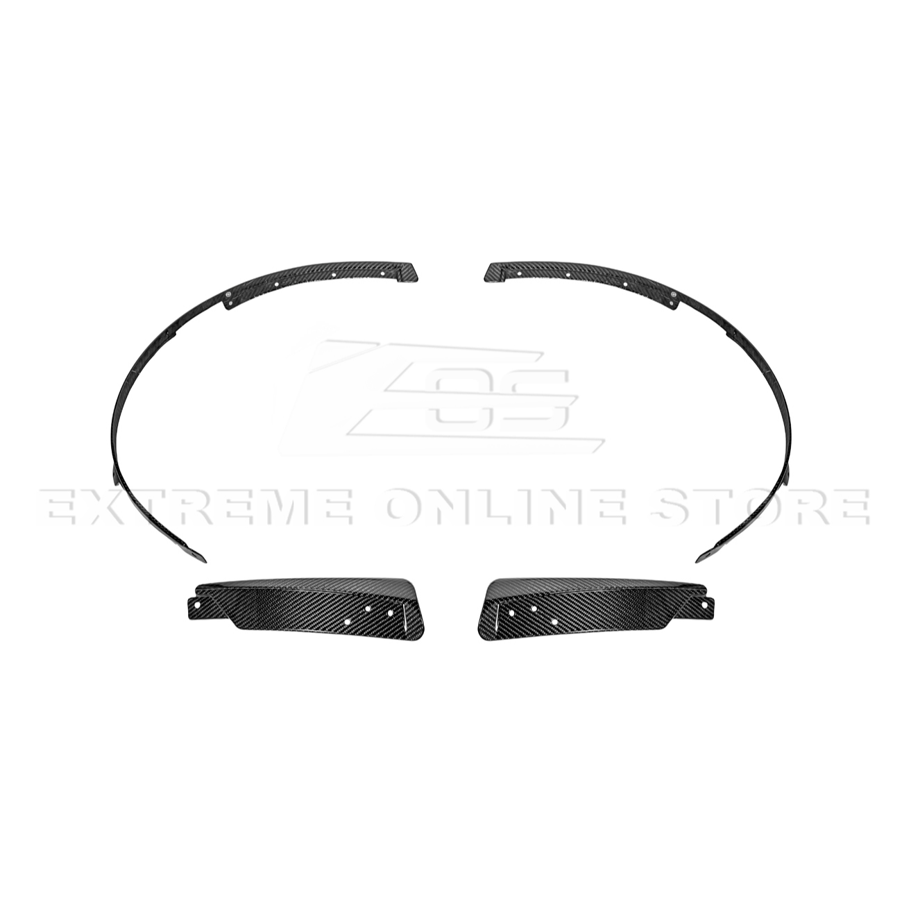 2024+ Ford Mustang DRY CARBON FIBER Fender Flares & Mud Flap