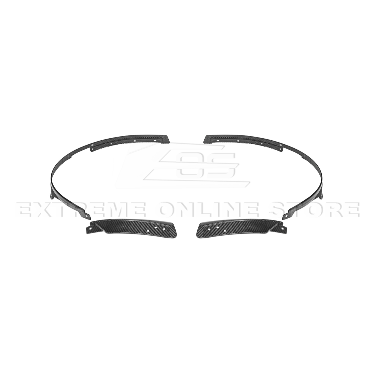 2024+ Ford Mustang DRY CARBON FIBER Fender Flares & Mud Flap