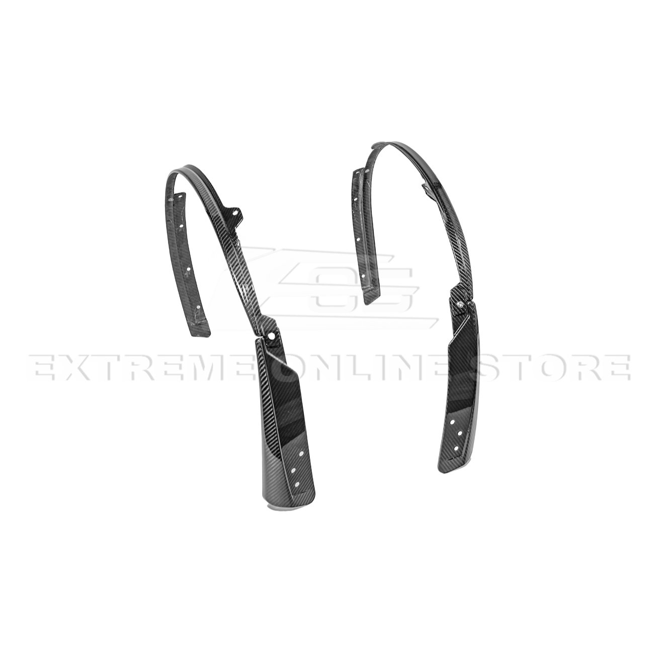2024+ Ford Mustang DRY CARBON FIBER Fender Flares & Mud Flap