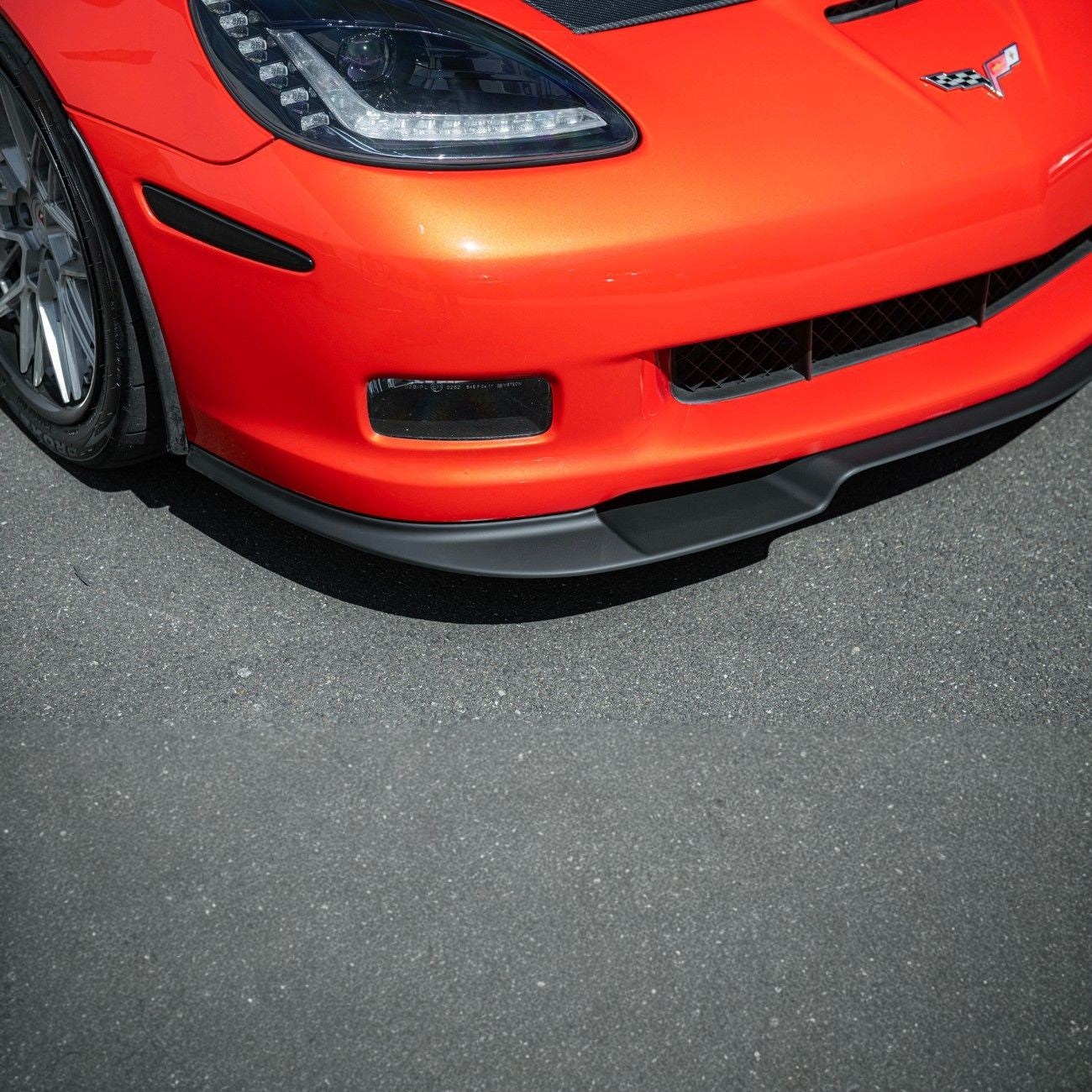 Corvette C6 ZRA1 Style Front Bumper Lip Splitter
