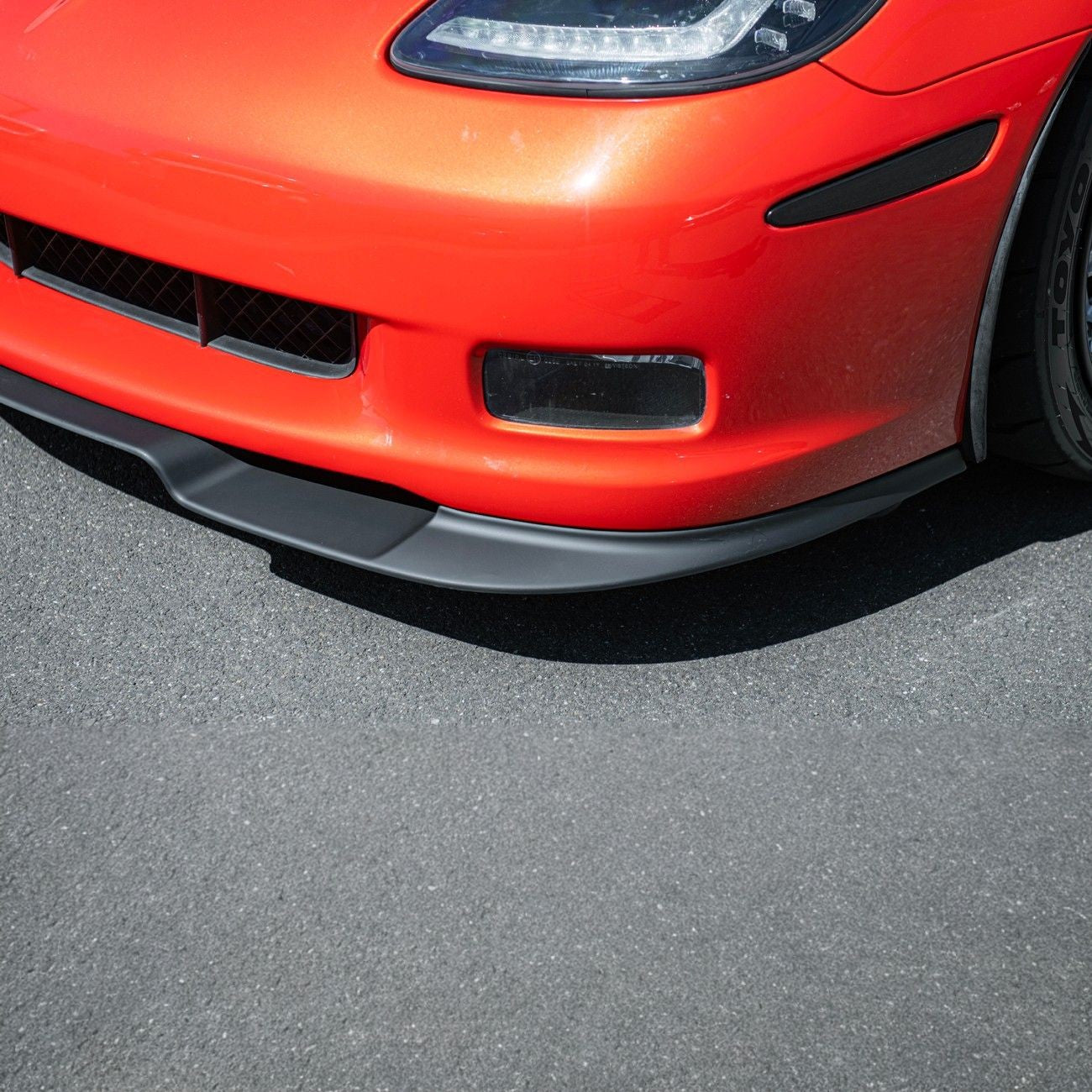 Corvette C6 ZRA1 Style Front Bumper Lip Splitter
