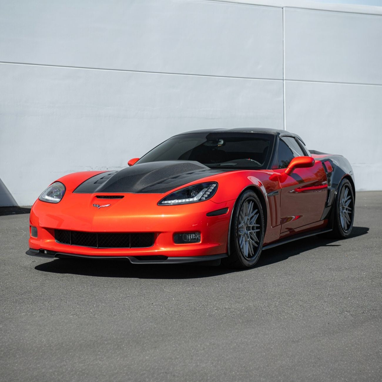 Corvette C6 ZRA1 Style Front Bumper Lip Splitter
