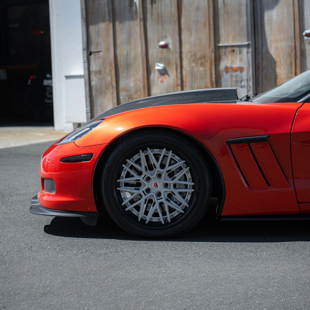 Corvette C6 ZRA1 Style Front Bumper Lip Splitter