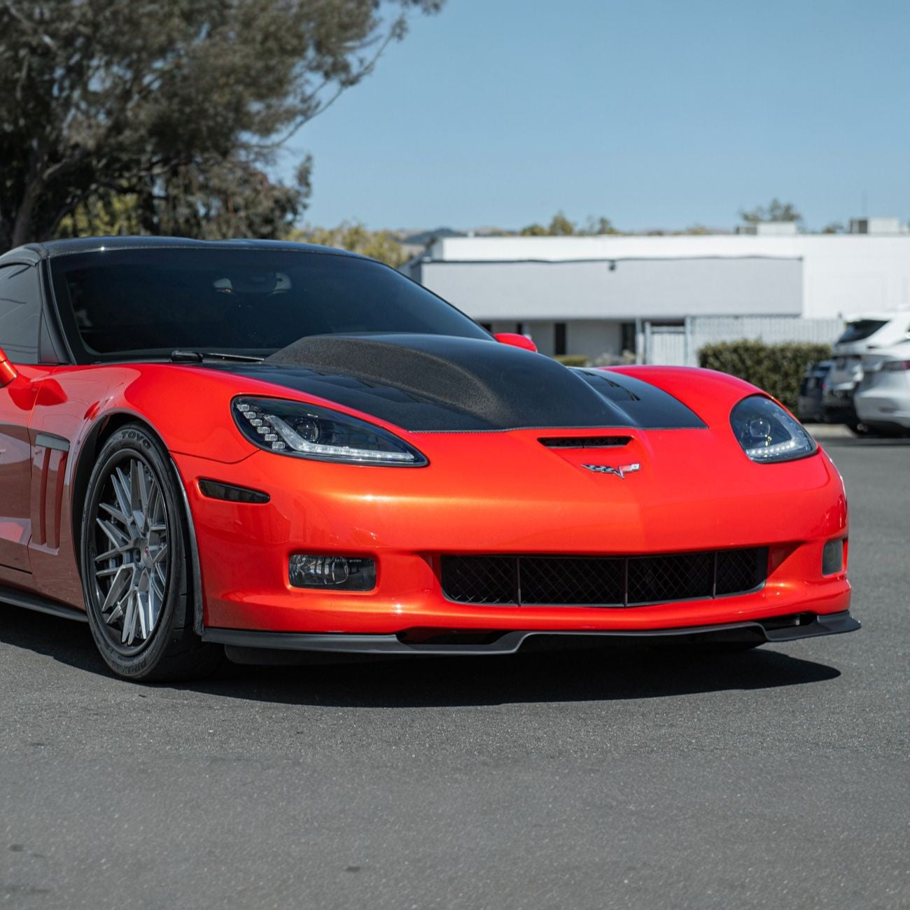 Corvette C6 ZRA1 Style Front Bumper Lip Splitter