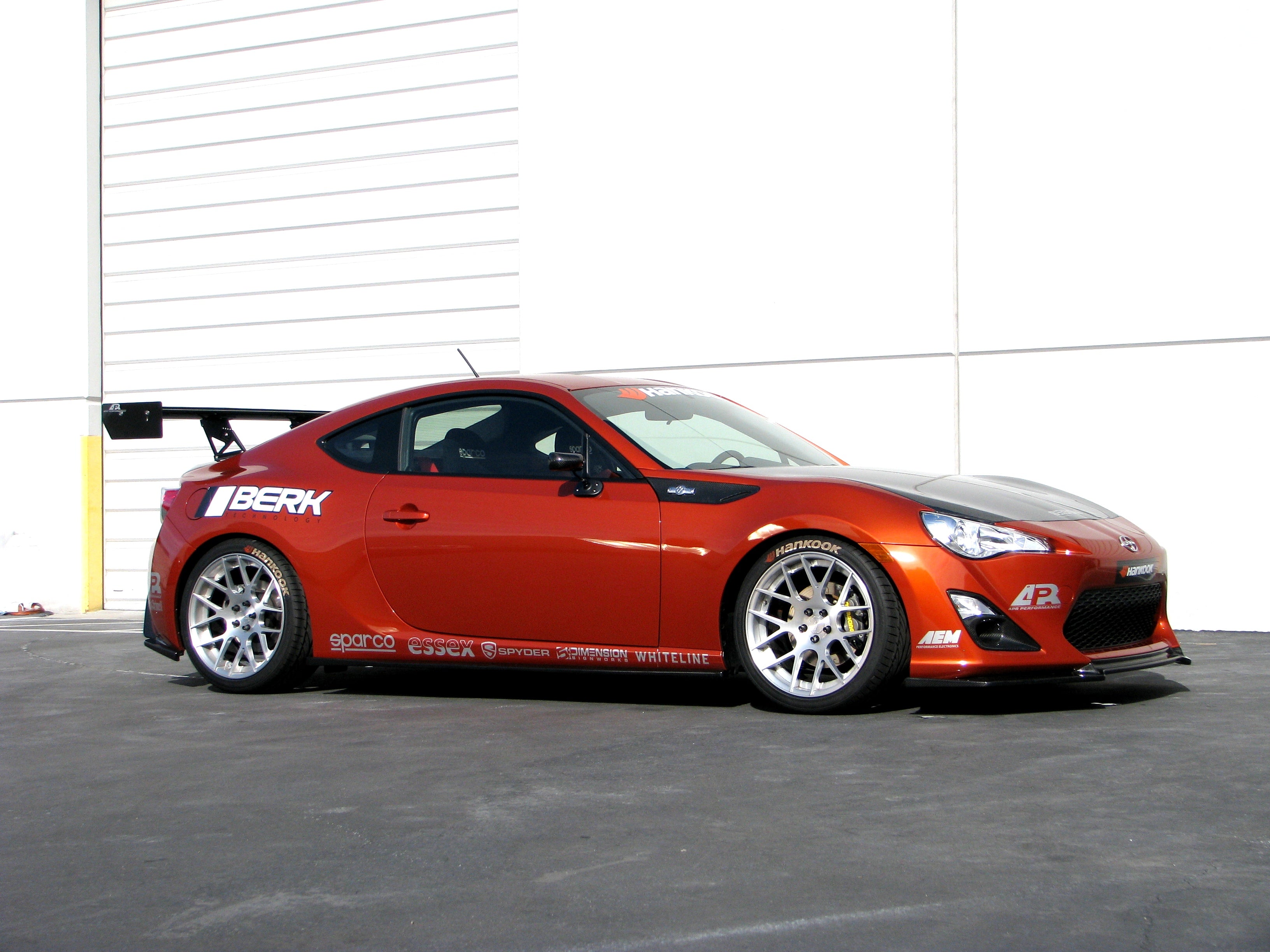 Scion FRS / Toyota GT86/ Subaru BRZ GT250 Carbon Fiber Rear Wing 2013-2016 w. 8" Pedestals Set