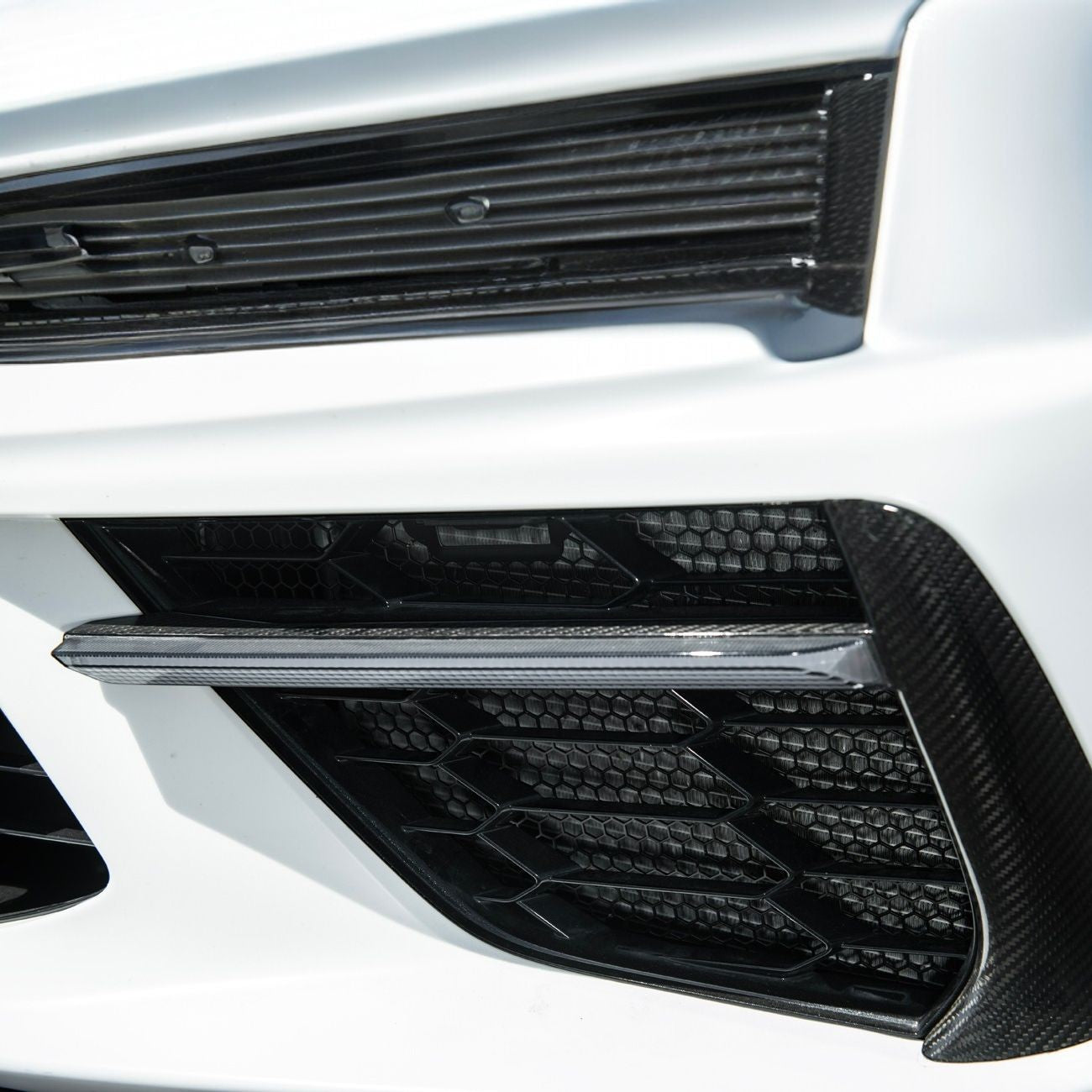 Corvette C8 Front Bumper Lower Air Inlet Mesh Grille Guards