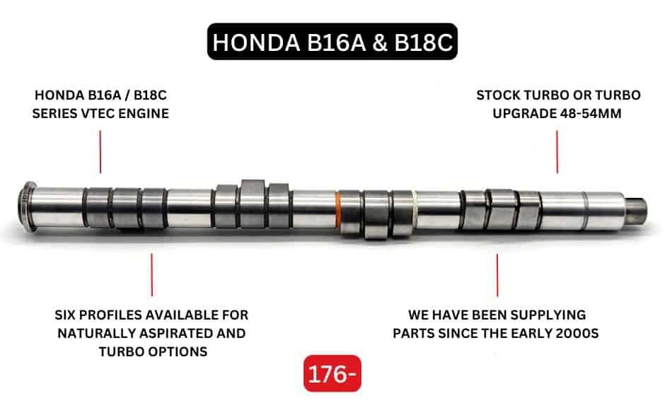Honda B16A B18C VTEC Pro Import Turbo Cams | 176-T2