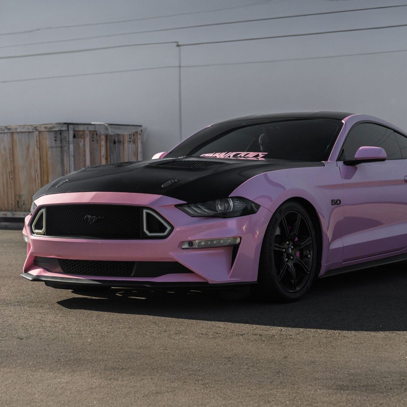 2018-2023 Ford Mustang S650 GTD Style Hood Heat Extractor Vented Cover