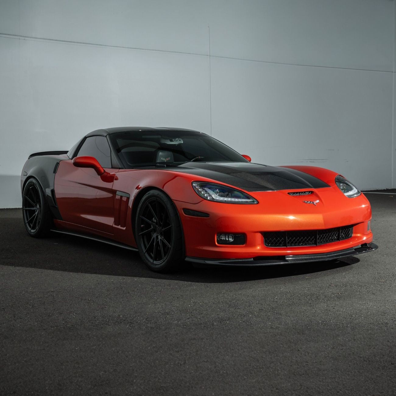 Corvette C6 Carbon Fiber ZR1 Style Replacement Hood Panel Cover