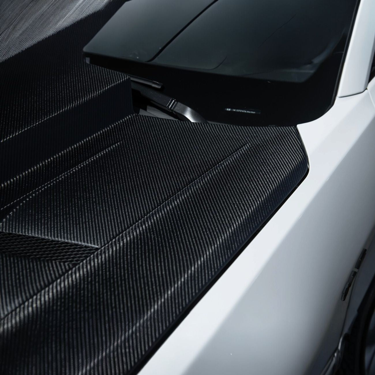 2016-2024 Chevrolet Camaro Carbon Fiber Terminator Style Front Bumper Hood Replacement