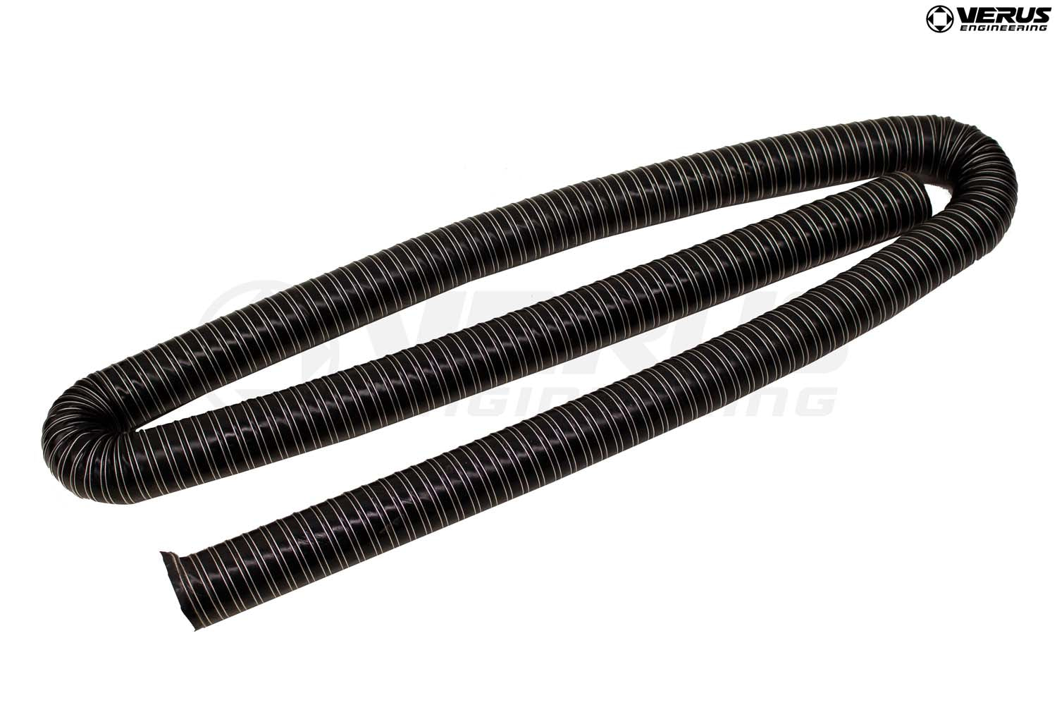Hose - High-Temp Silicone Brake Duct Hose, 3" Dia. Black, Full Stick (4 Meters)