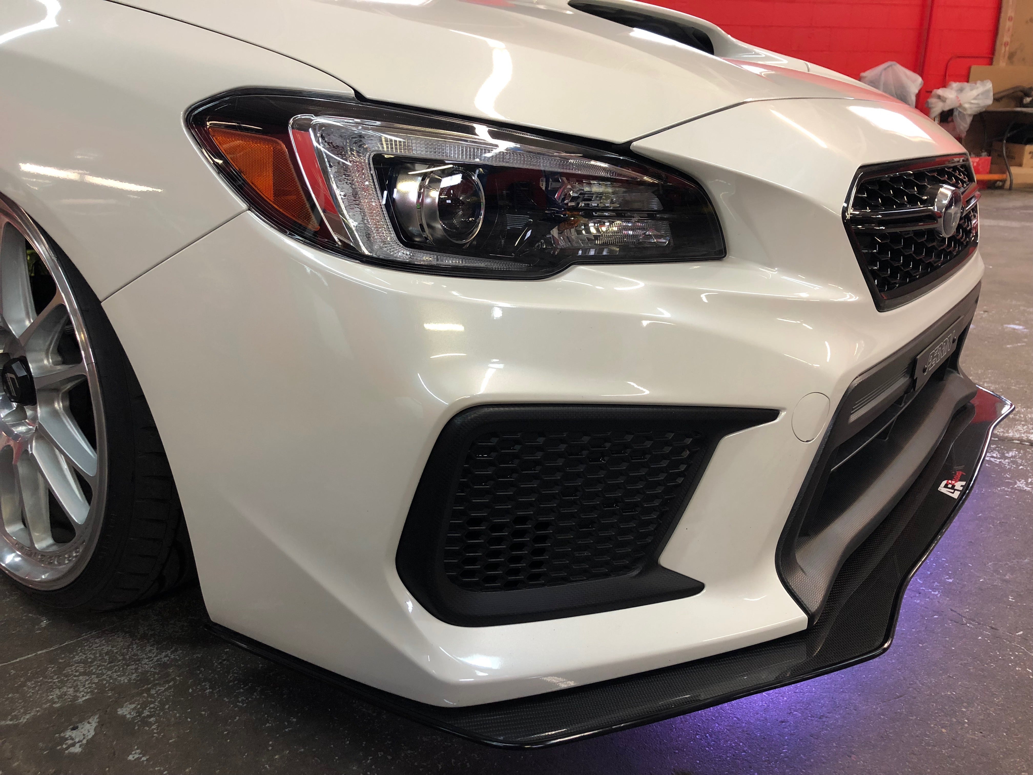 Subaru WRX/ STI Carbon Fiber Wind Splitter w/ Rods 2018-2021 (With NO Lip)