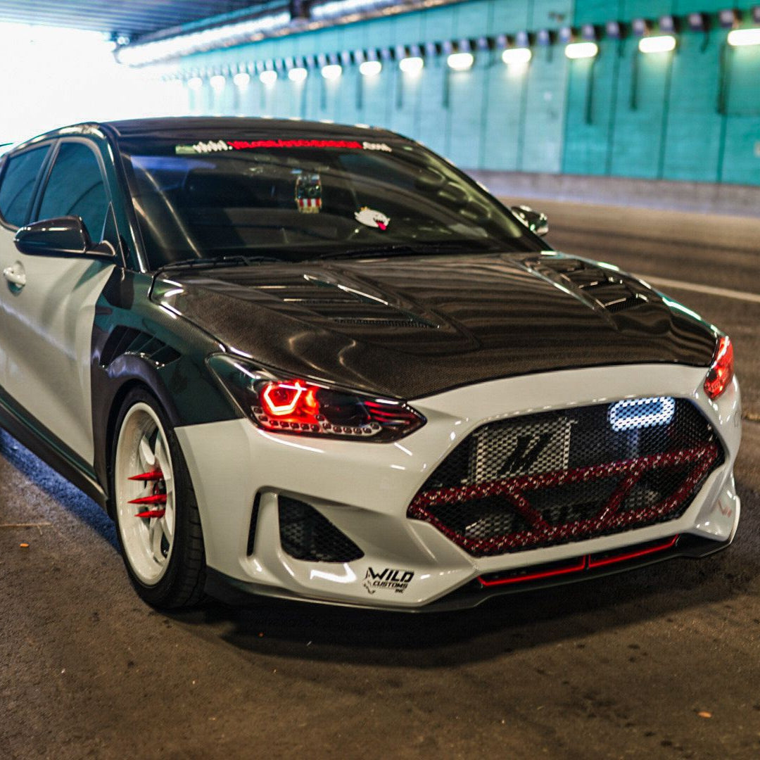 2019-2022 Hyundai Veloster Turbo/R-Spec/Non-Turbo BIG MOUTH LIT KIT Ram Air Intake Snorkel-Ram Air Intake-Grocery Getter Performance