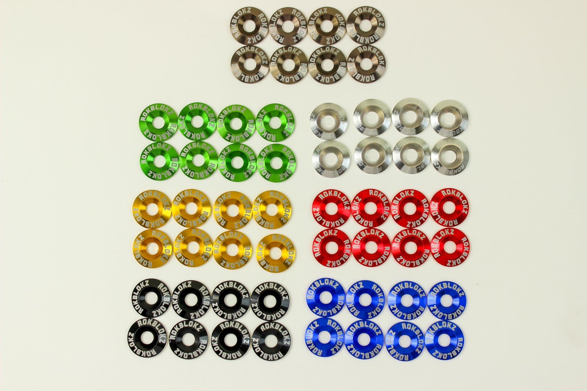 Anodized Aluminum Dress Washer Kit