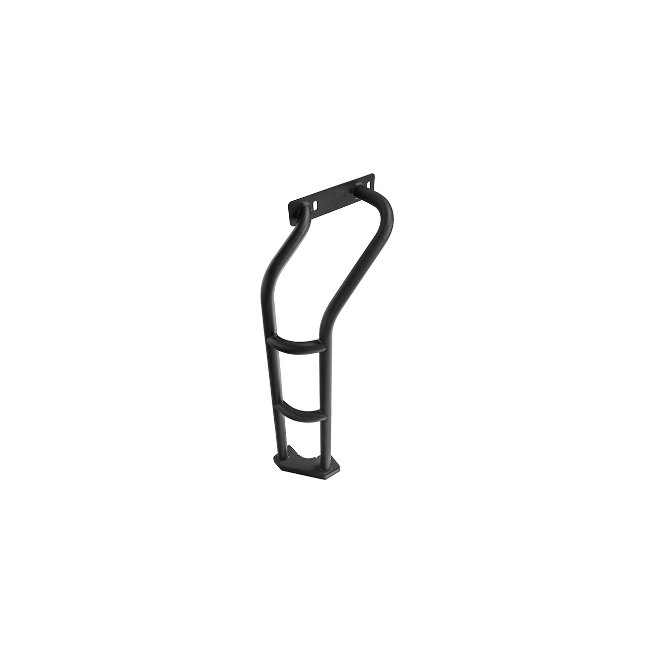 2018-Up Jeep Wrangler | Carbon Steel Black Full-Length Roof Cargo Rack Ladder