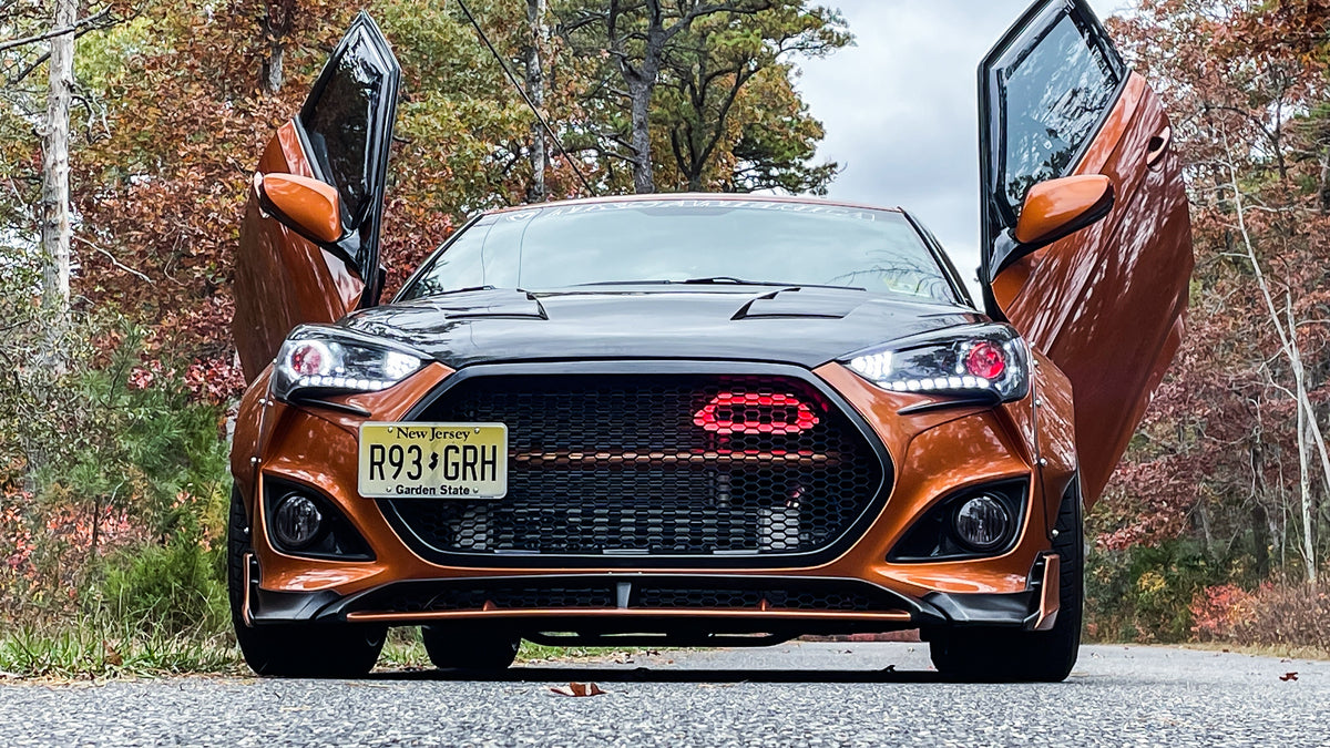 2013-2017 Hyundai Veloster Turbo BIG MOUTH LIT KIT Ram Air Intake Snorkel - product image 5