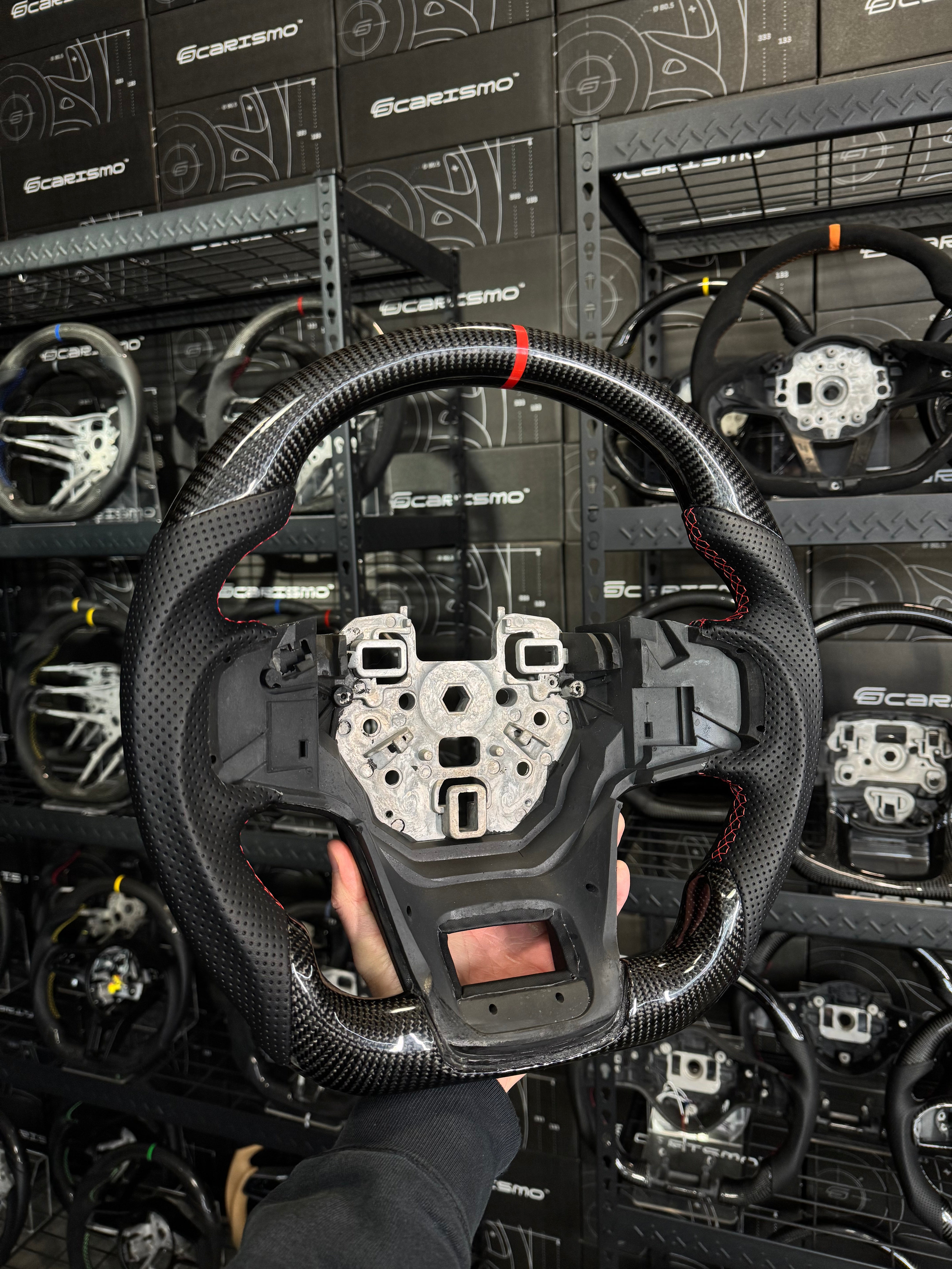 Carismo Steering Wheel For Ford Bronco (Gen 6) - Sport - Gloss Carbon - Perforated Leather
