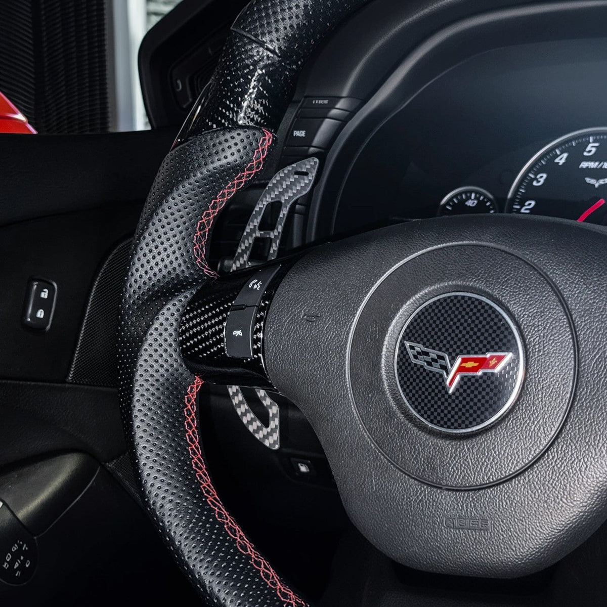 2006-2013 Corvette C6 Steering Wheel Magnetic Paddle Shifter Pair