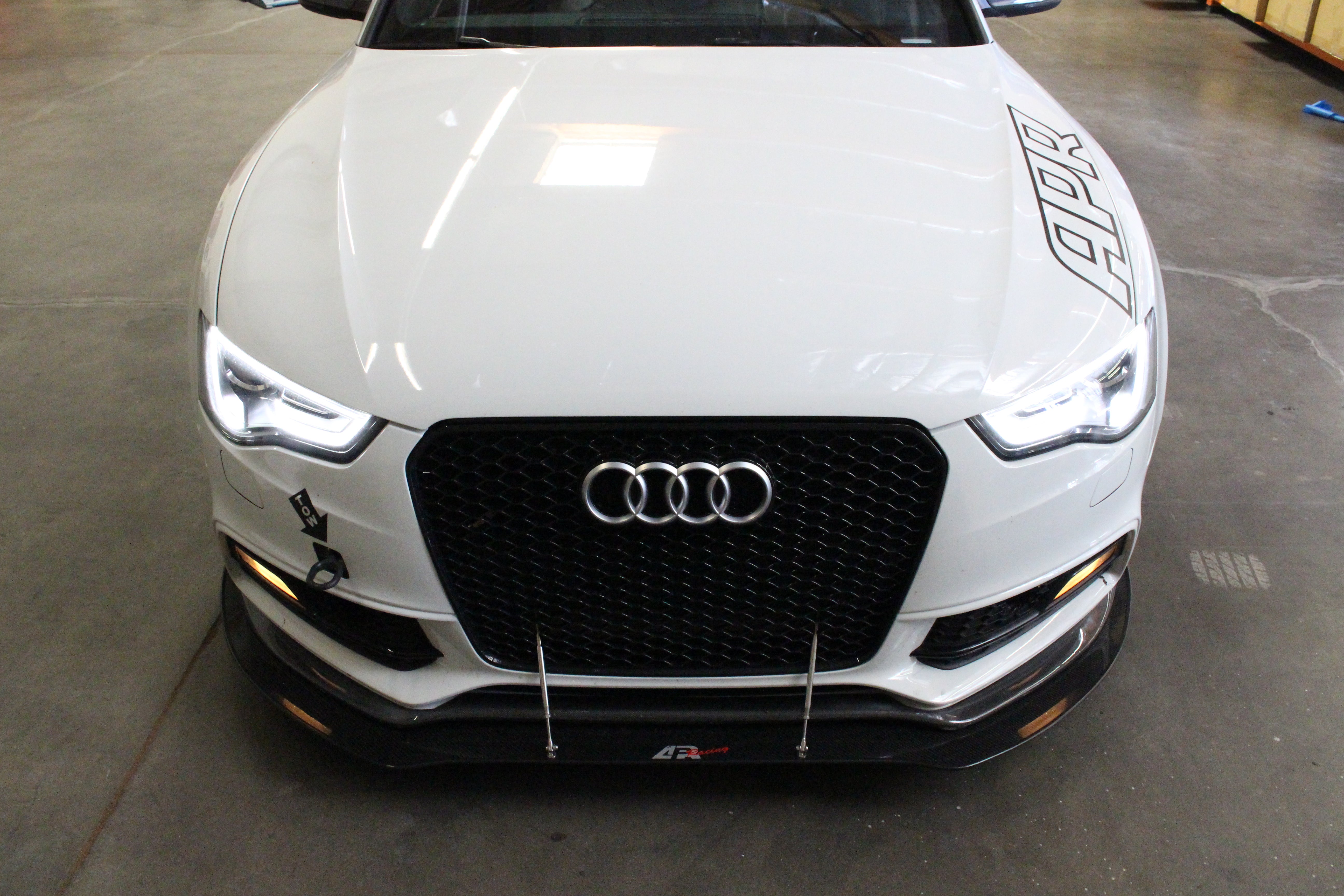 Audi S5 Stock Bumper Carbon Fiber Front Wind Splitter 2009-2012