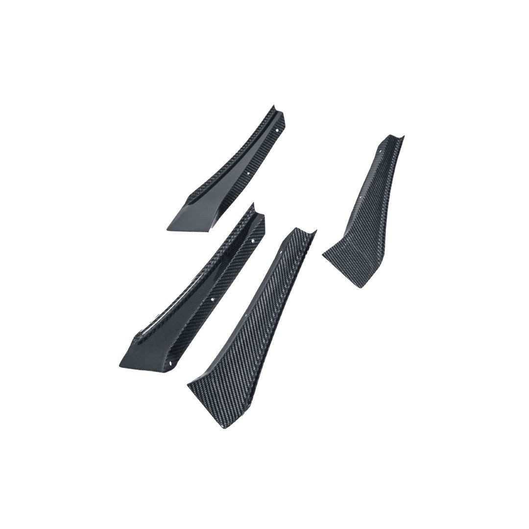 Carbon Fiber Front Bumper Canards - Chevrolet Corvette C8 Z06/ E Ray/ ZR1
