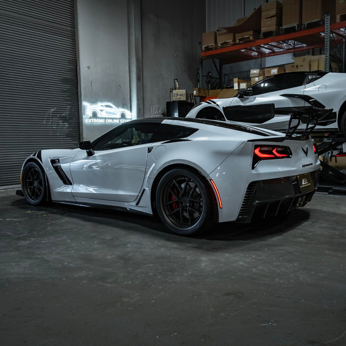 Corvette C7 Rear LED Smoke Tinted Side Marker Lights