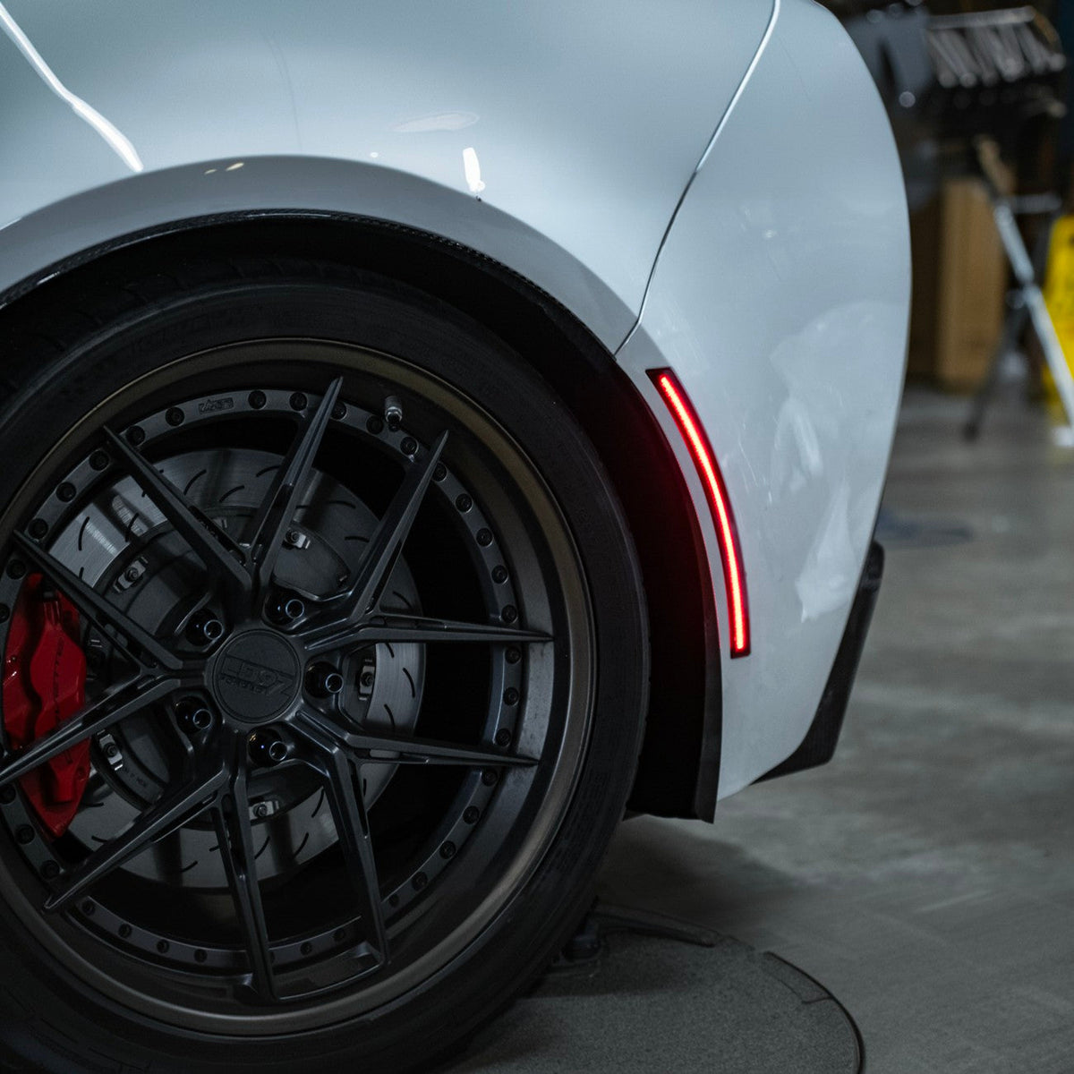 Corvette C7 Rear LED Smoke Tinted Side Marker Lights