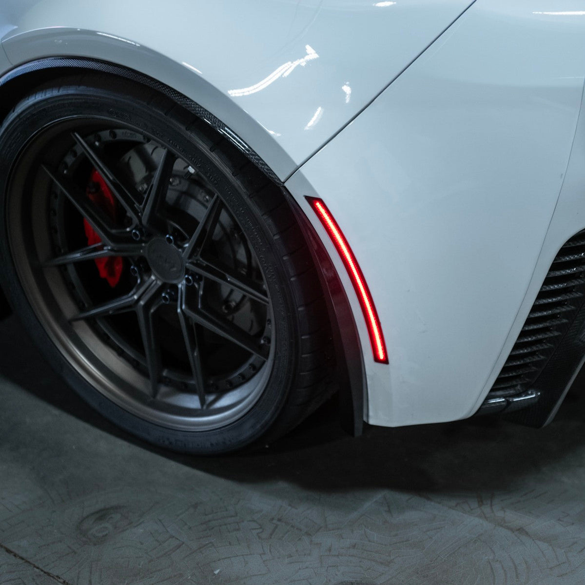 Corvette C7 Rear LED Smoke Tinted Side Marker Lights