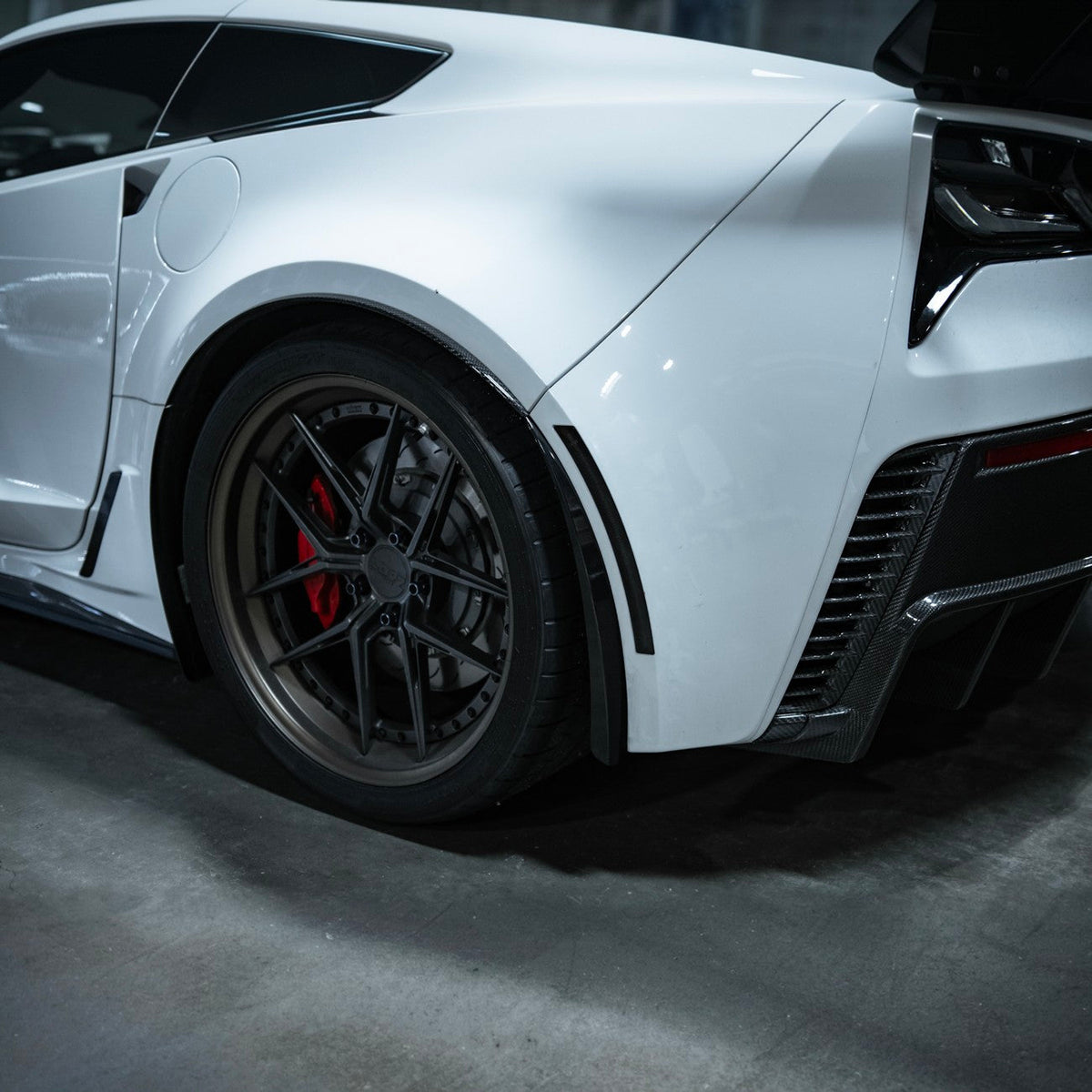 Corvette C7 Rear LED Smoke Tinted Side Marker Lights