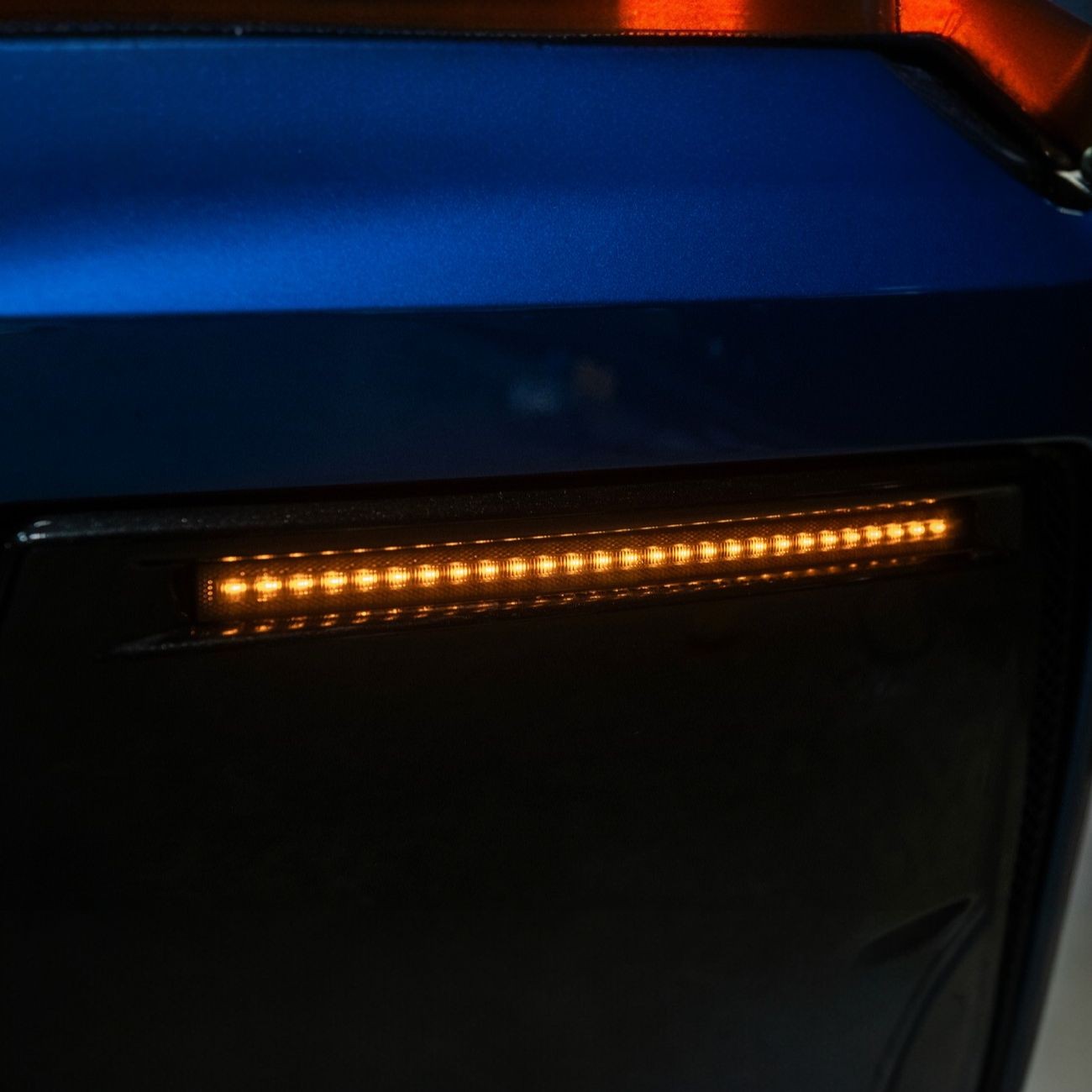 Corvette C7 Rear Bumper Diffuser Clear Lens Red LED Reflector Lights