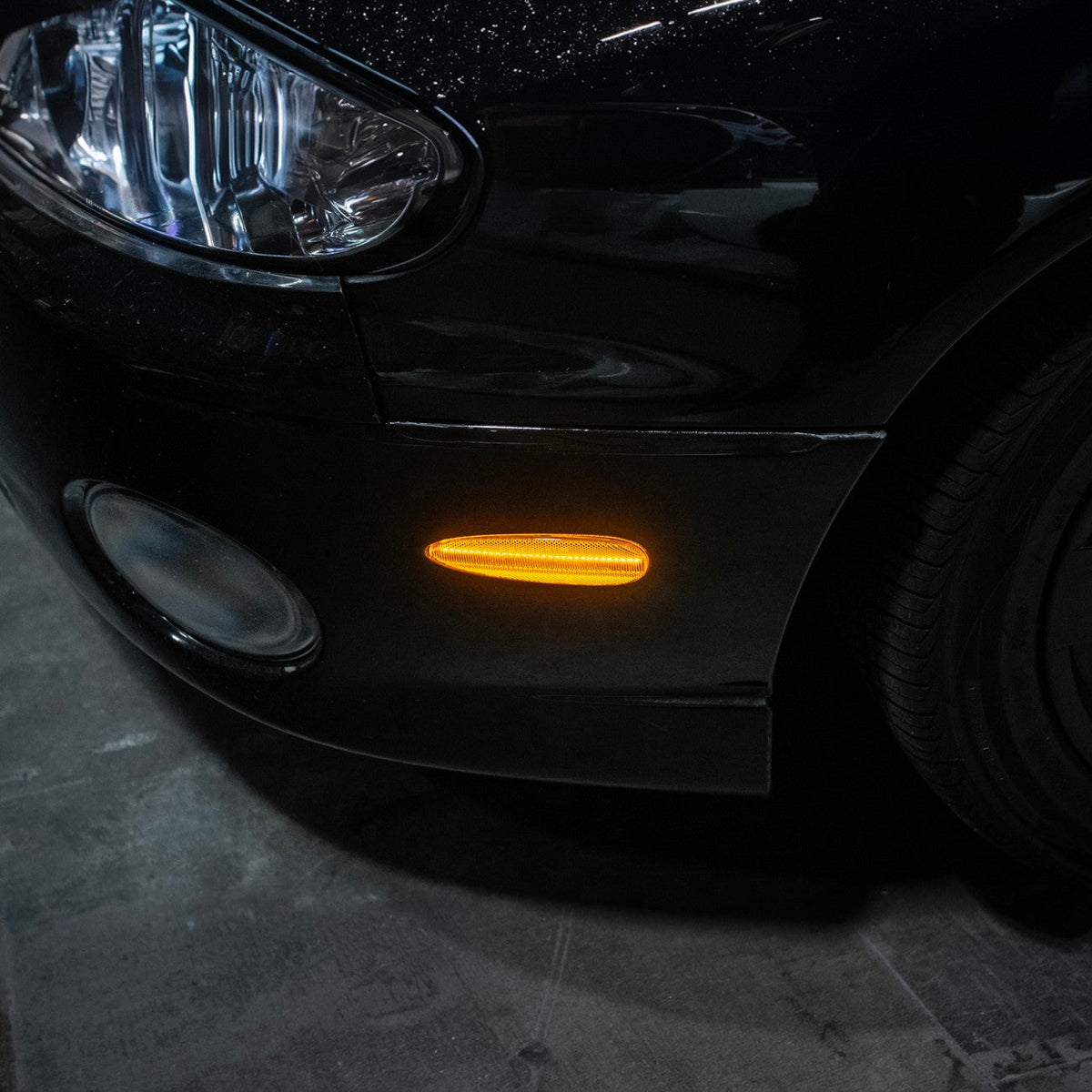 2004-2006 Pontiac GTO Factory Style Front LED Smoke Tinted Amber Side Marker Lights