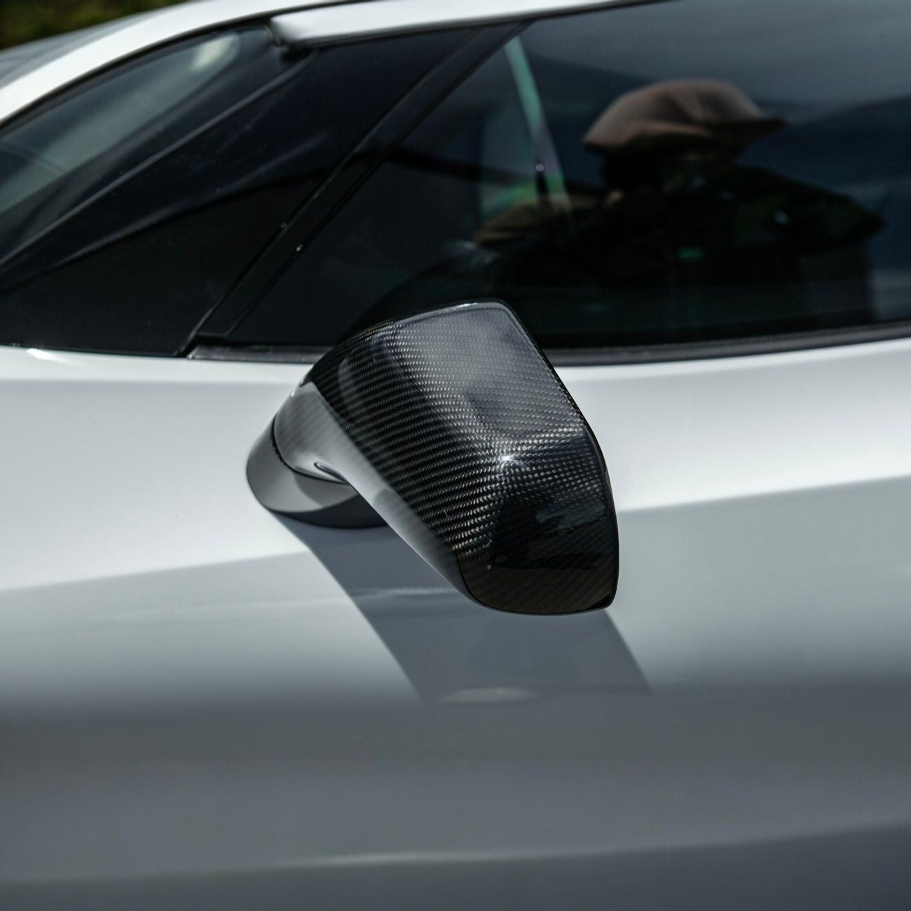 Corvette C7 Dry Carbon Fiber Side Mirror Cover Overlays