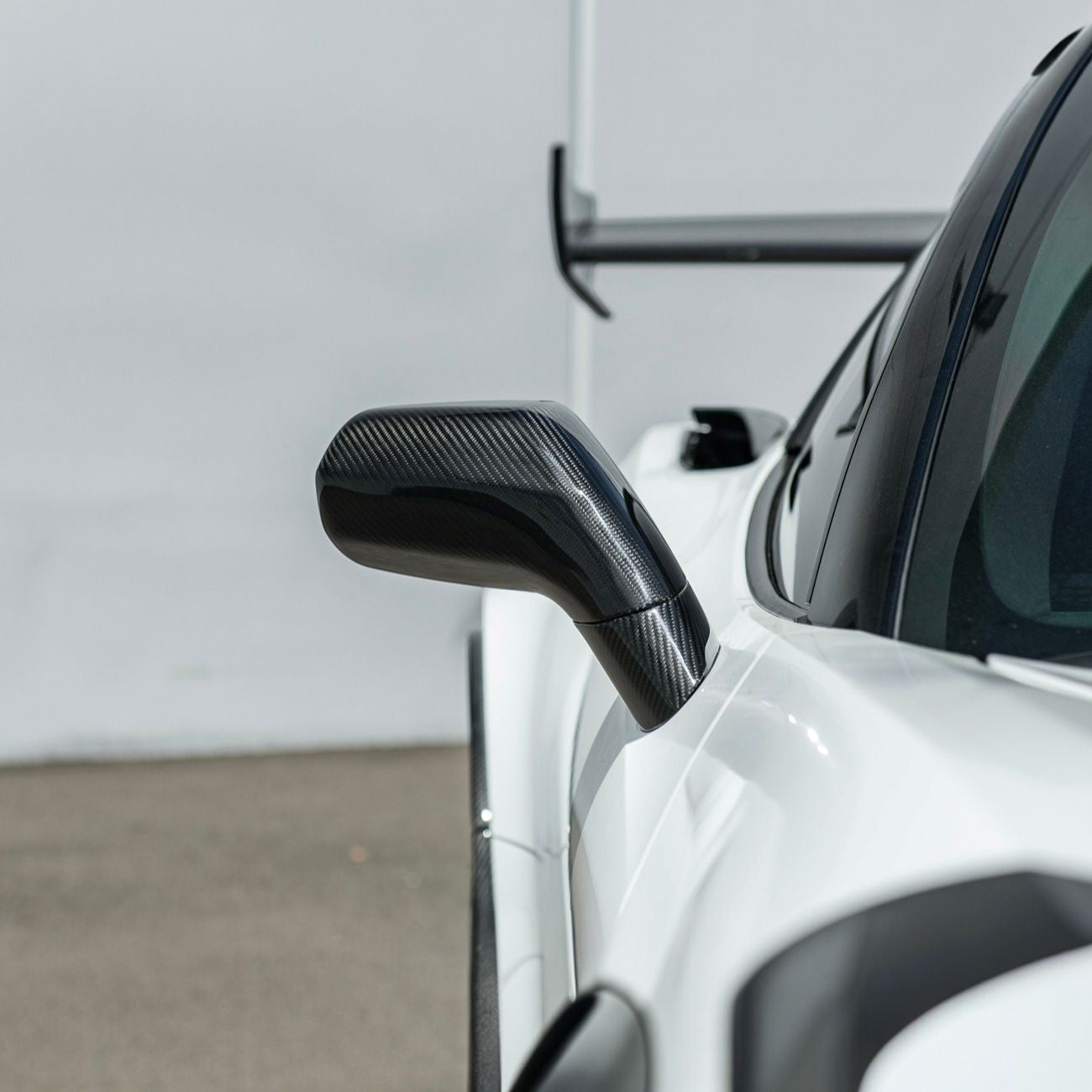 Corvette C7 Dry Carbon Fiber Side Mirror Cover Overlays