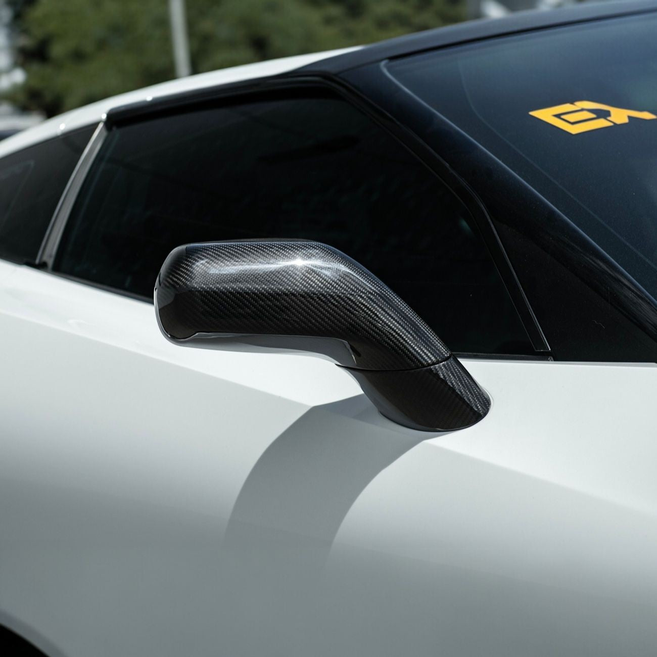 Corvette C7 Dry Carbon Fiber Side Mirror Cover Overlays