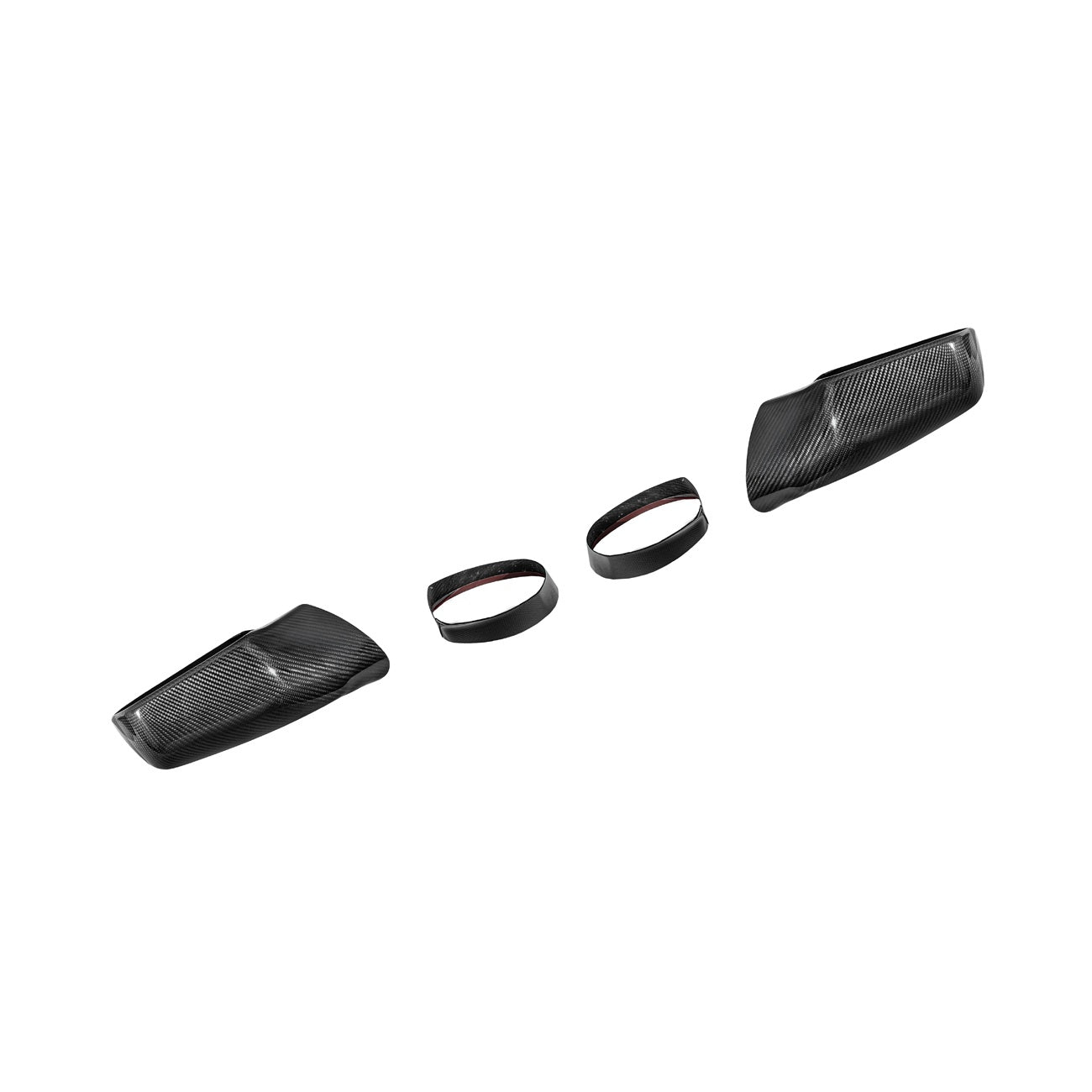 Corvette C7 Dry Carbon Fiber Side Mirror Cover Overlays