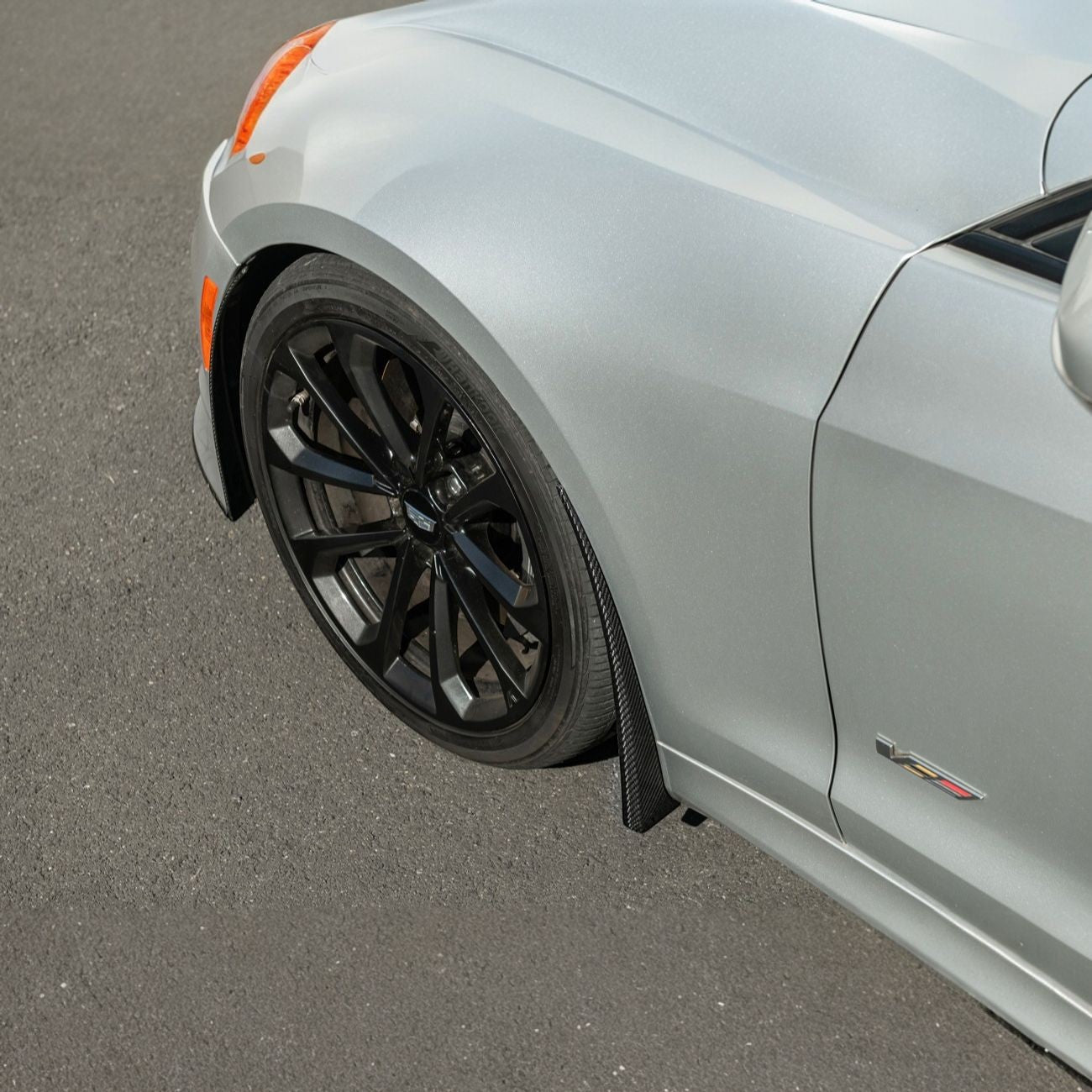 2016-2019 Cadillac ATS-V Dry Carbon Fiber Front Mud Flaps Splash Guards