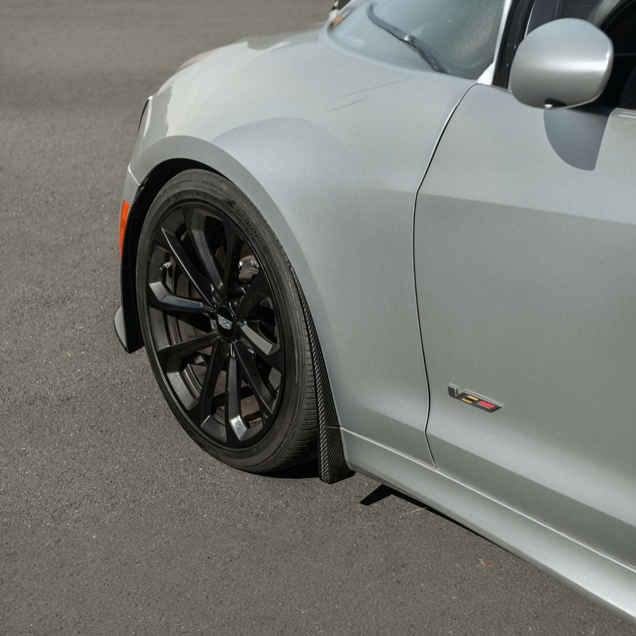 2016-2019 Cadillac ATS-V Dry Carbon Fiber Front Mud Flaps Splash Guards