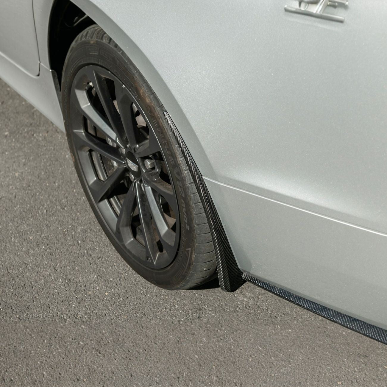 2016-2019 Cadillac ATS-V Dry Carbon Fiber Rear Mud Flaps Splash Guards