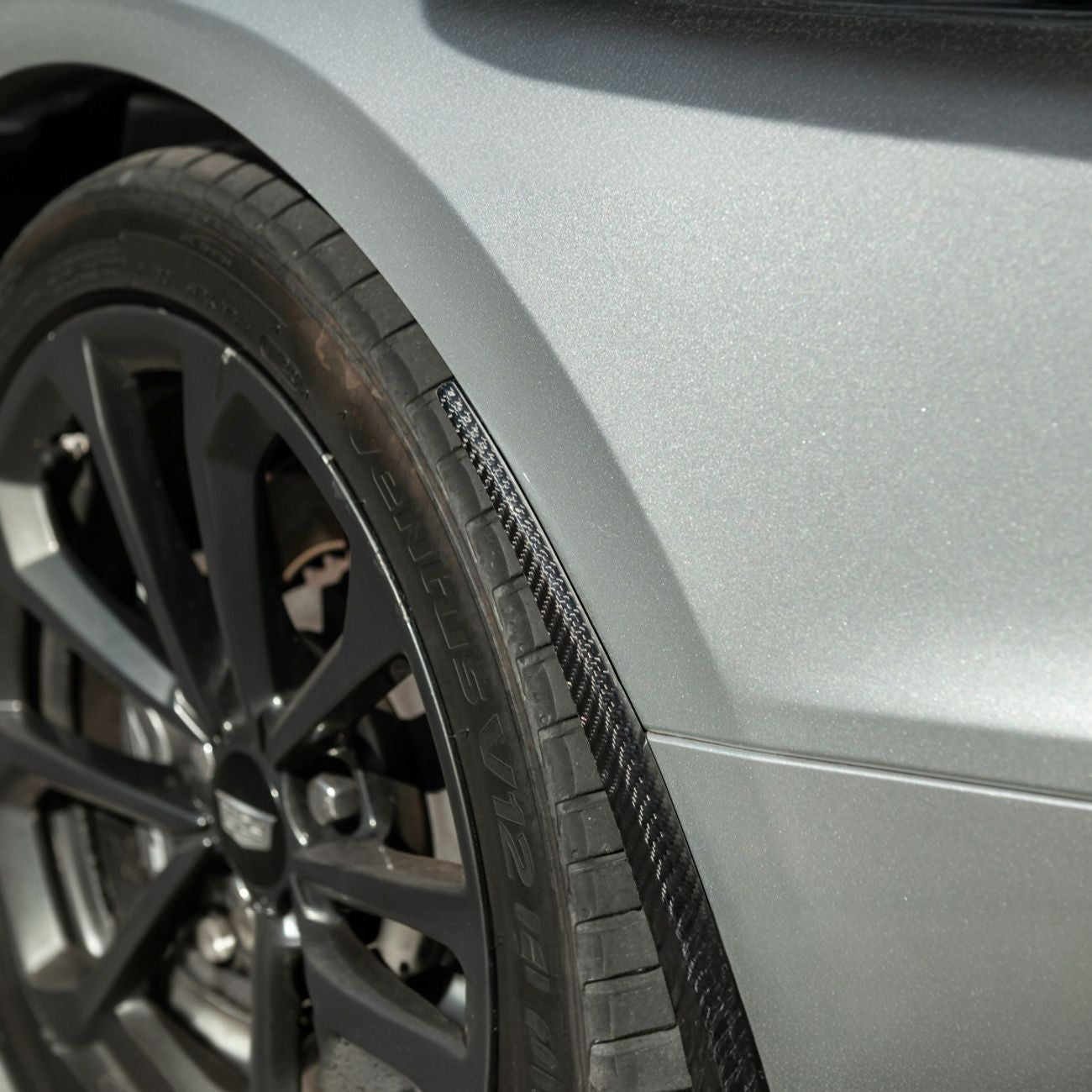 2016-2019 Cadillac ATS-V Dry Carbon Fiber Rear Mud Flaps Splash Guards