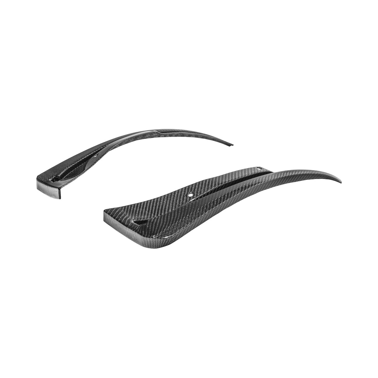 2016-2019 Cadillac ATS-V Dry Carbon Fiber Rear Mud Flaps Splash Guards