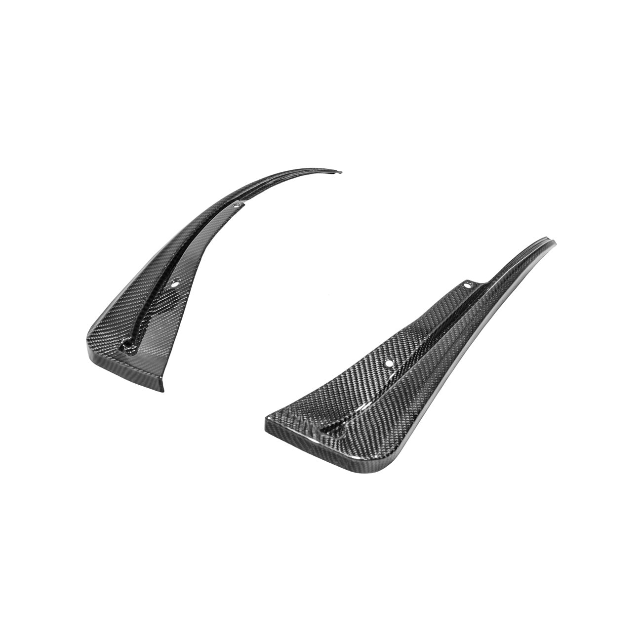 2016-2019 Cadillac ATS-V Dry Carbon Fiber Rear Mud Flaps Splash Guards
