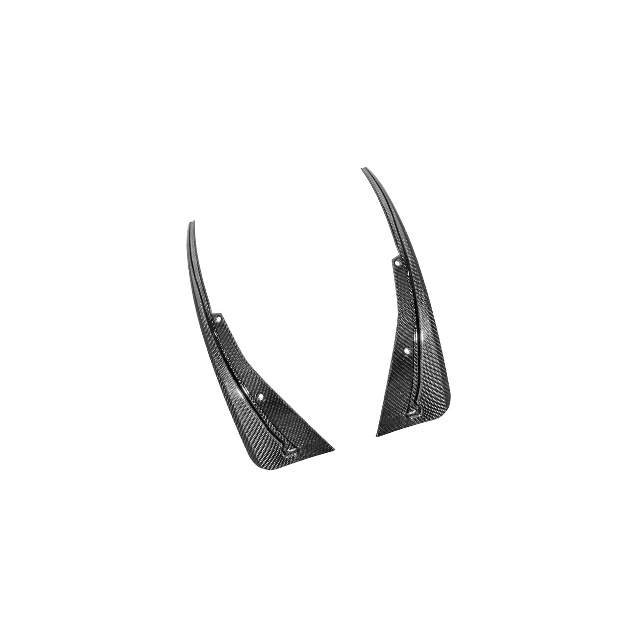 2016-2019 Cadillac ATS-V Dry Carbon Fiber Rear Mud Flaps Splash Guards