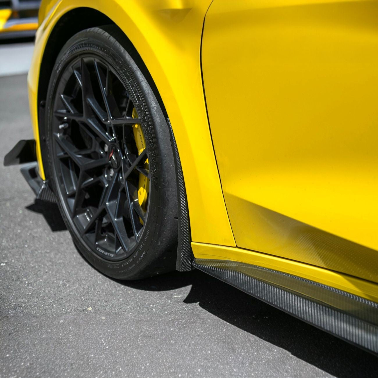 Corvette C8 Dry Carbon Fiber Front & Rear Mud Flaps
