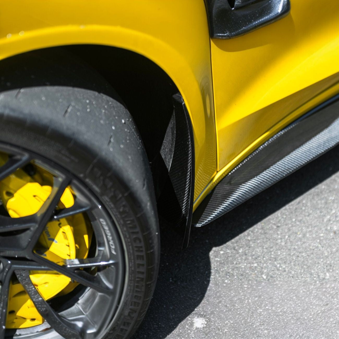 Corvette C8 Dry Carbon Fiber Front & Rear Mud Flaps