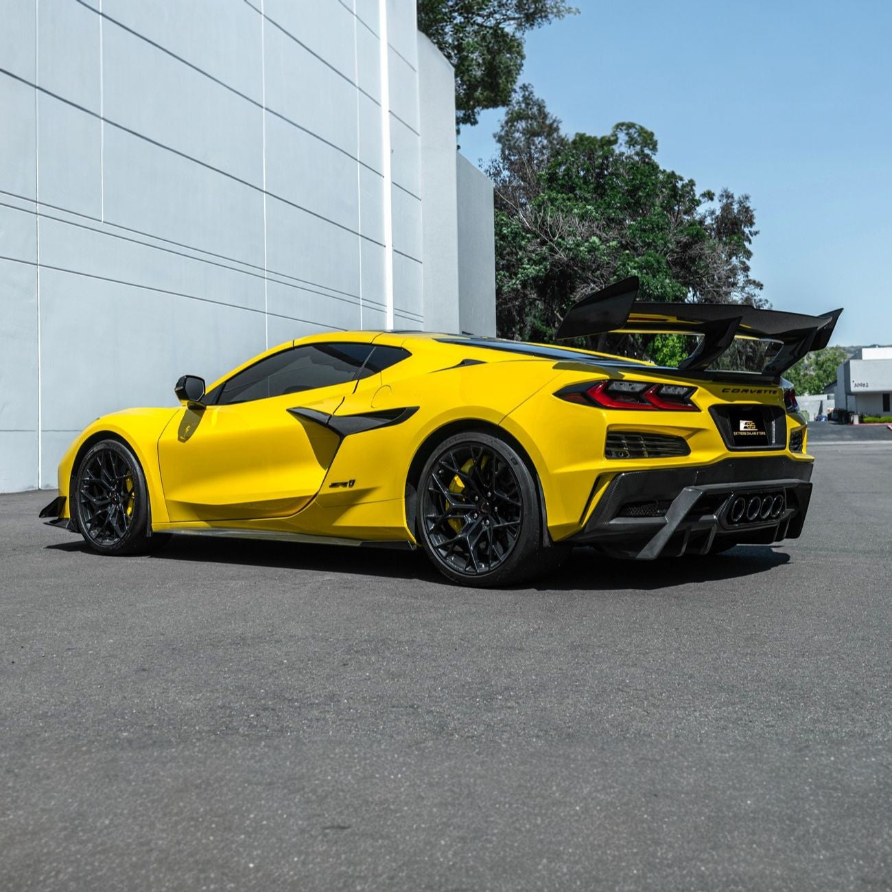 Corvette C8 Dry Carbon Fiber Front & Rear Mud Flaps
