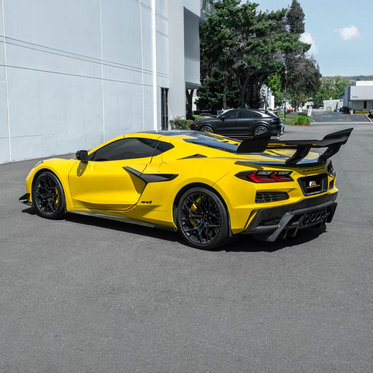 Corvette C8 Dry Carbon Fiber Rear Side Mud Flaps