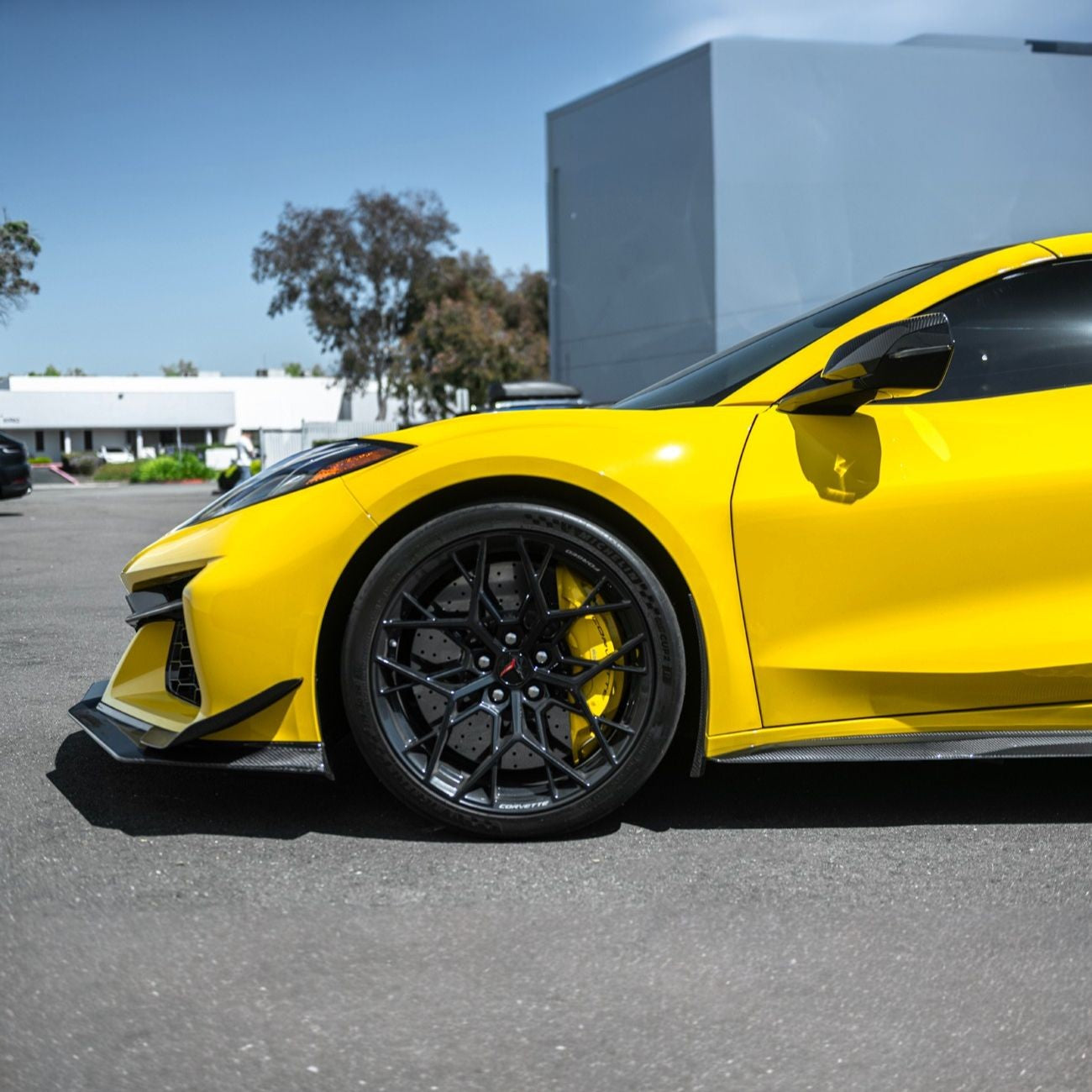 Corvette C8 Dry Carbon Fiber Front & Rear Mud Flaps