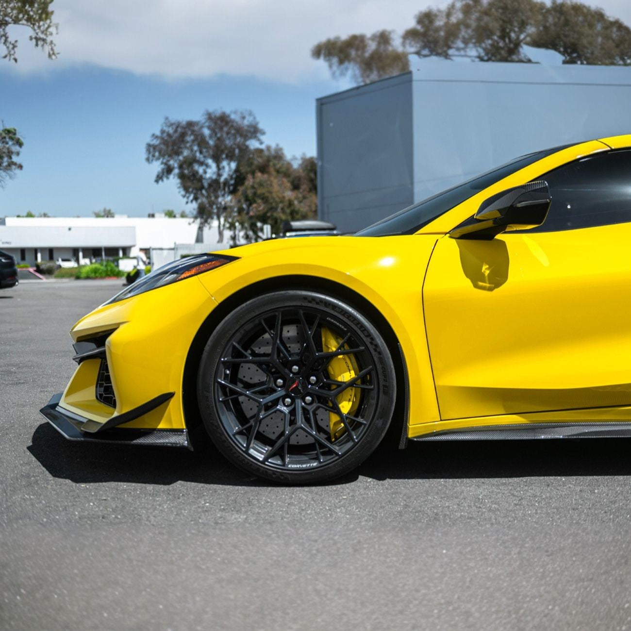 Corvette C8 Dry Carbon Fiber Rear Side Mud Flaps