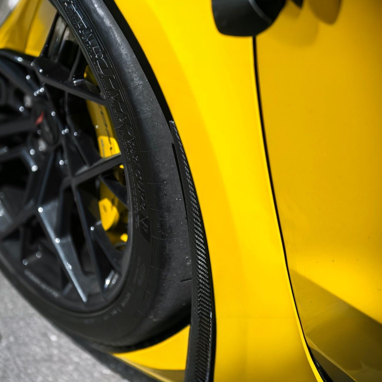 Corvette C8 Dry Carbon Fiber Front & Rear Mud Flaps