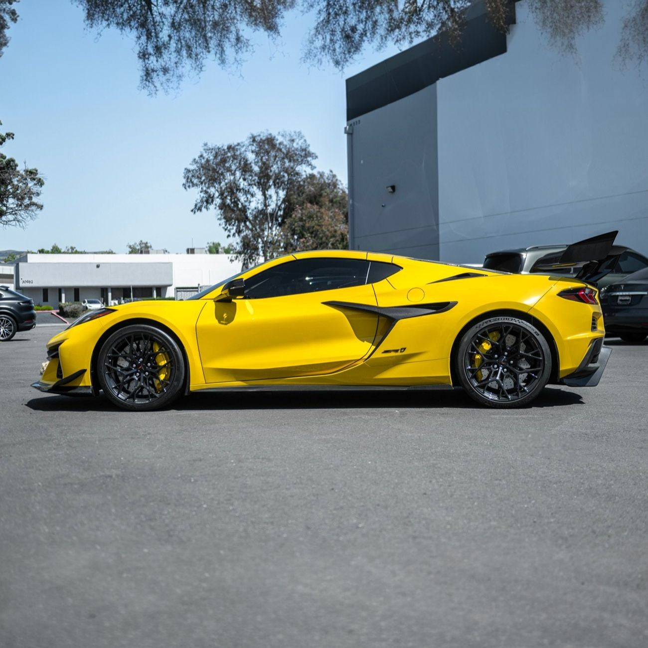 Corvette C8 Dry Carbon Fiber Front & Rear Mud Flaps